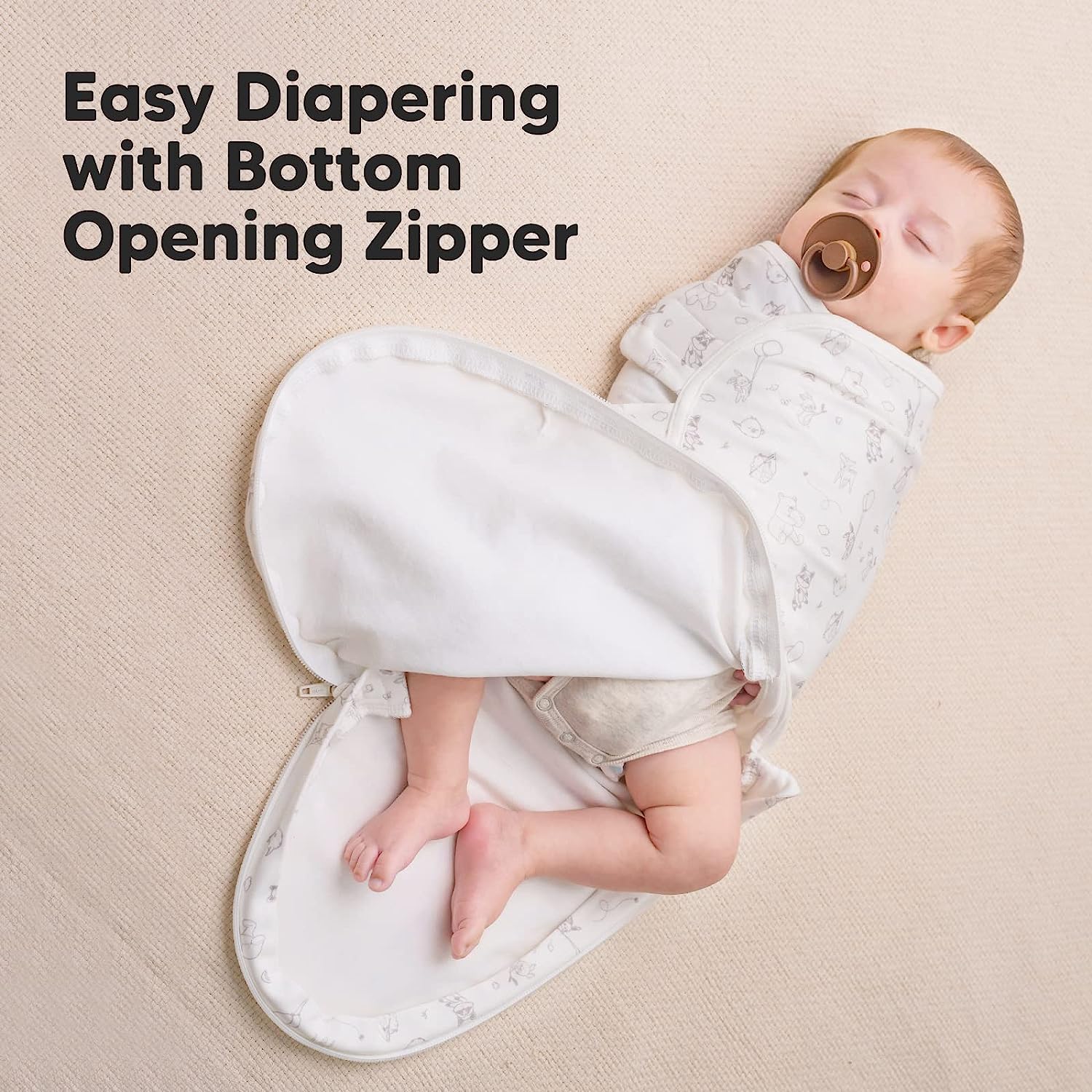 3-Pack Baby Swaddle Sleep Sacks with Zipper - Newborn Swaddle Sack, Baby Swaddles Sleep Sack 0-3 Months, Wearable Blanket Baby, Baby Swaddle Blanket Wrap, Swaddle Sack, Easy Change Swaddle (Aspire) - Image 2